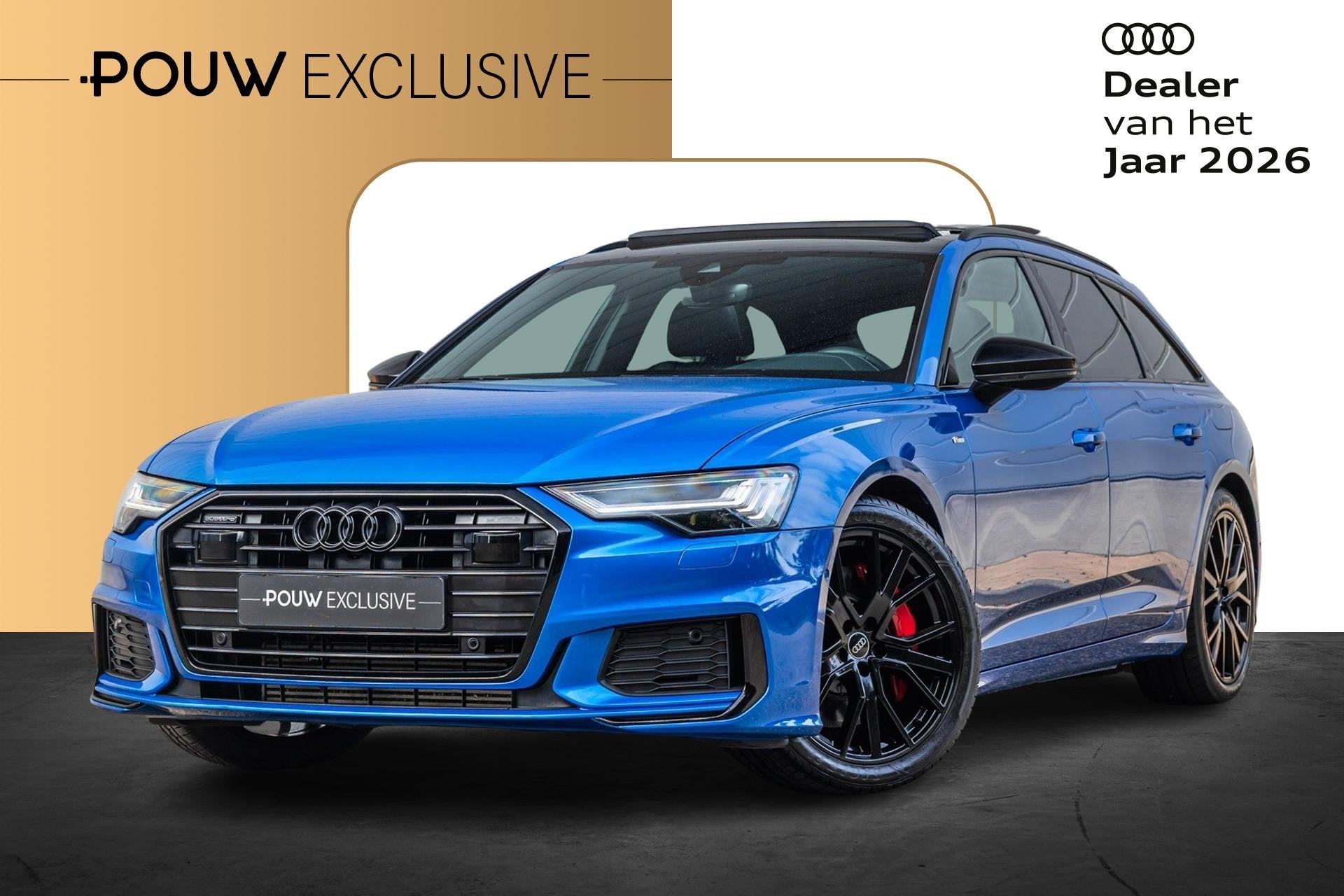 Audi A6 Avant 55 TFSIe 367pk PHEV Quattro Pro Line S Competi, Auto's, Automaat, Gebruikt, 4 cilinders, Blauw