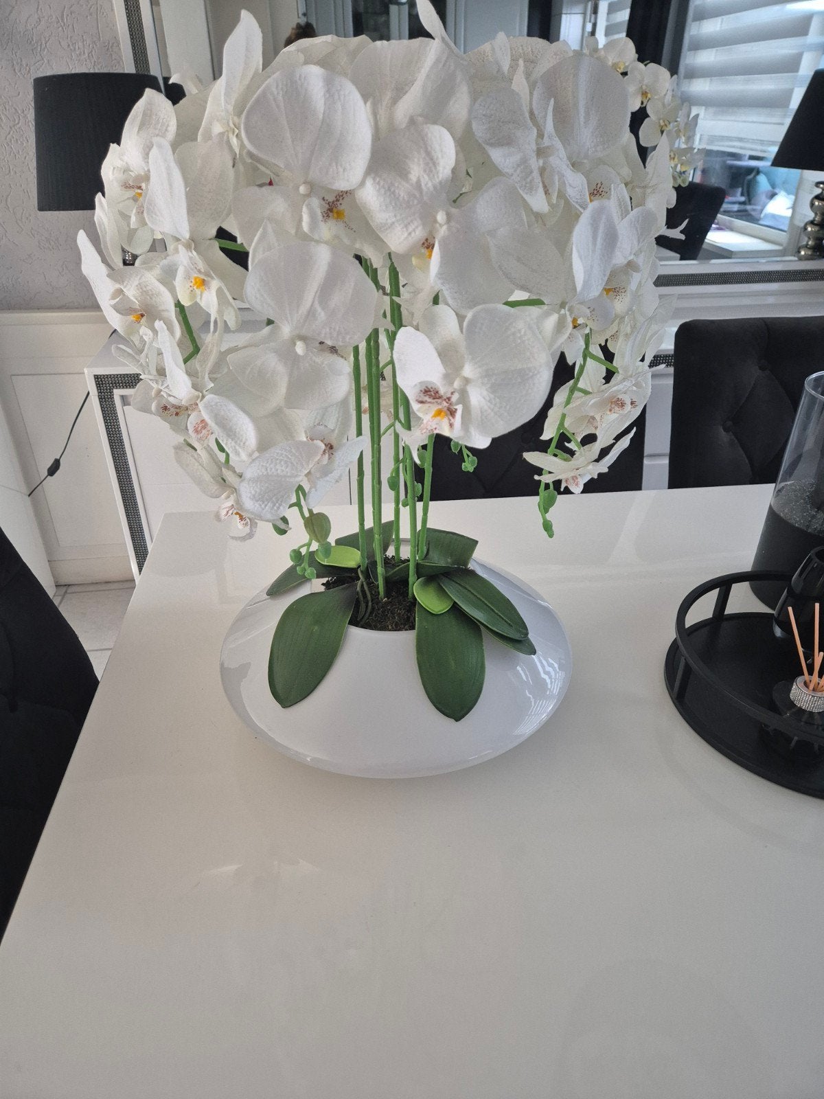 grote bloemstuk in vaas, Ophalen, Zo goed als nieuw