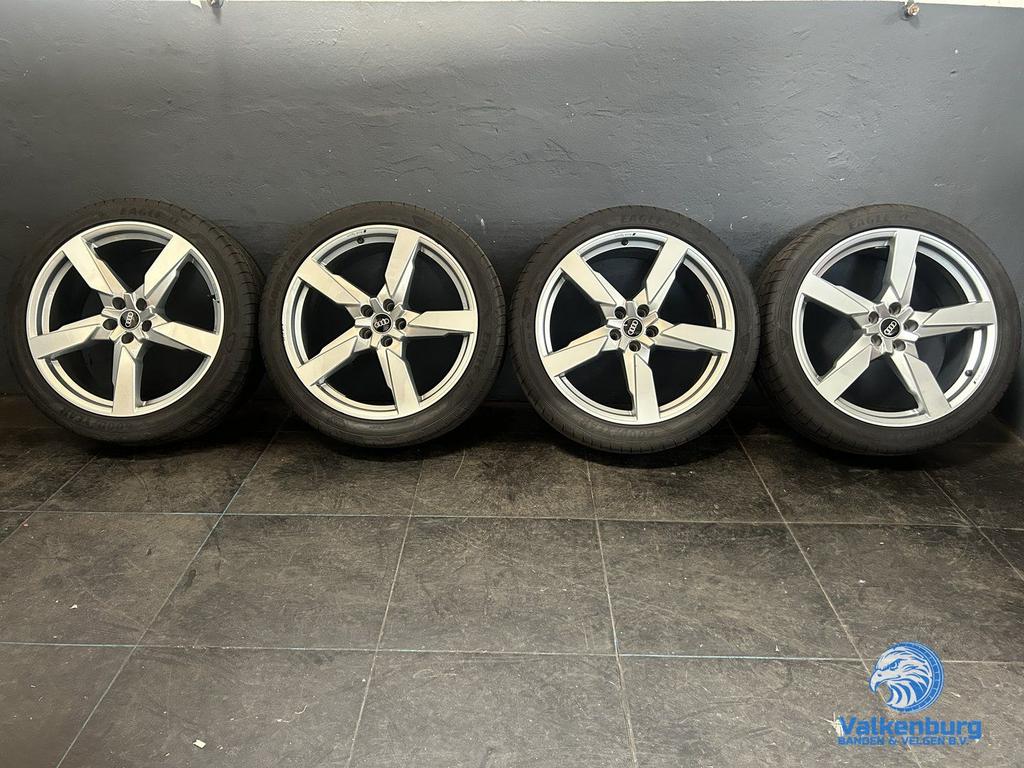 6-7mm! Originele Audi Q5 SQ5 80A Polygon 21 inch velgen 5x11, Auto-onderdelen, Banden en Velgen, Gebruikt, 255 mm, -, -