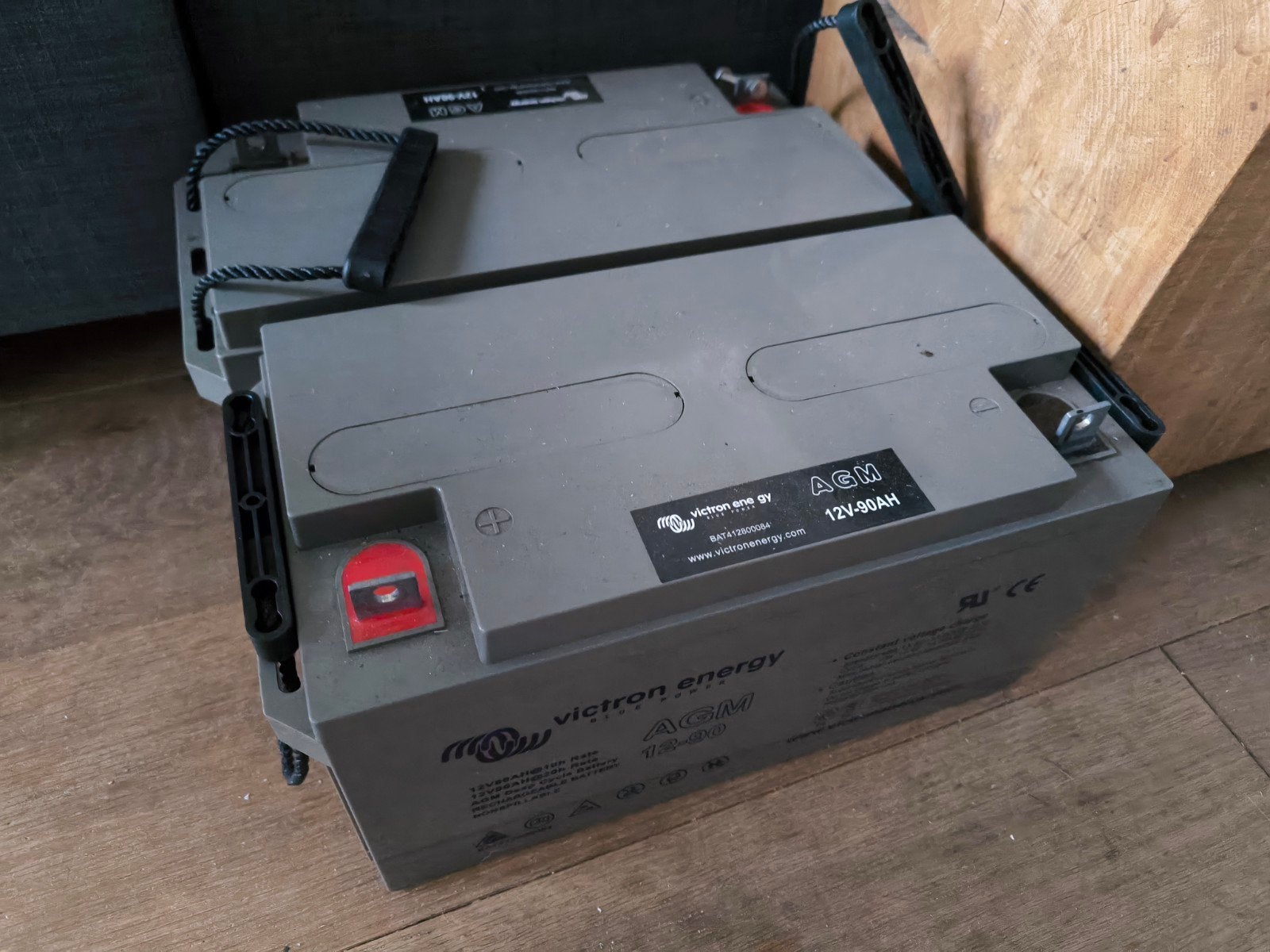 2x Victron Energy Blue Power AGM 12V-90Ah accu's, Ophalen, Gebruikt, Universele onderdelen