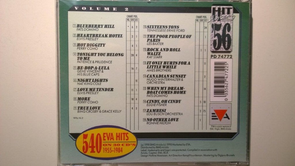 Hit History '56, Cd's en Dvd's, Ophalen of Verzenden, Zo goed als nieuw, Pop, Album