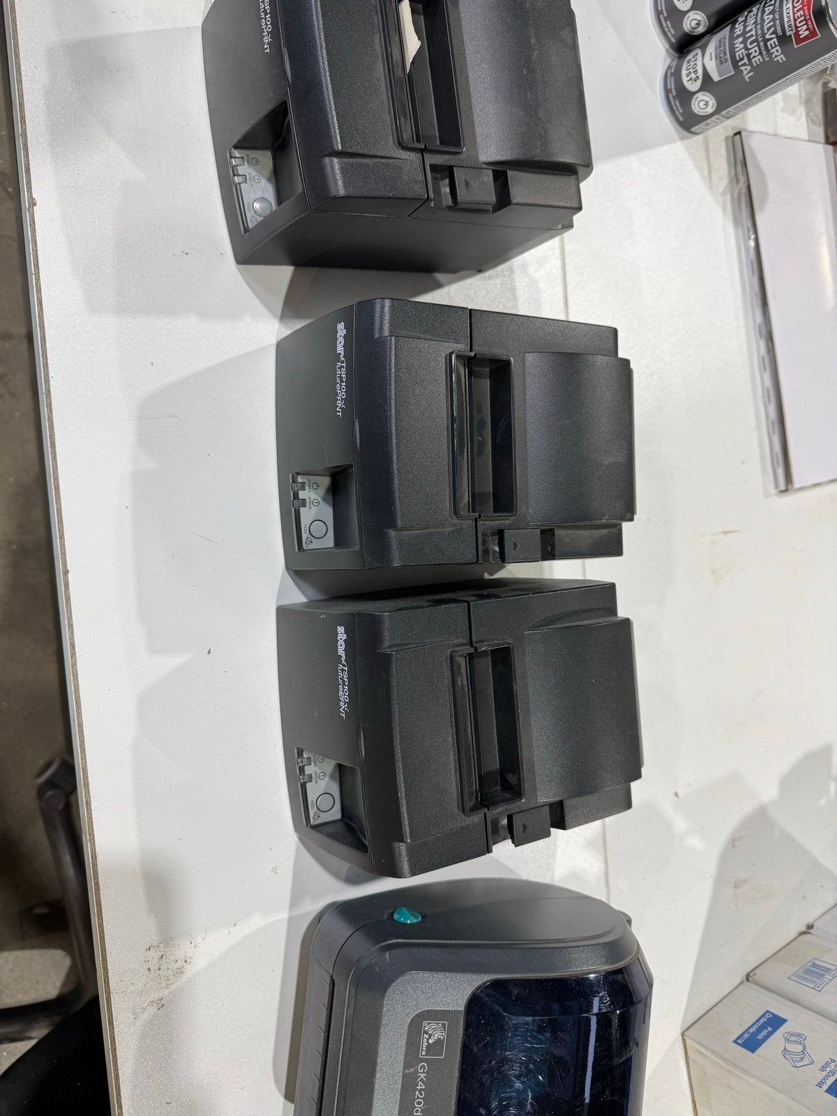 Zebra GK420d en Star TSP100 futurePRNT printers, Computers en Software, Printers, Zwart-en-wit printen, Gebruikt, Printer, Ophalen of Verzenden