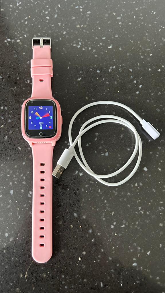 GPS Smartwatch zgan, Ophalen of Verzenden, Zo goed als nieuw, Roze, Meisje