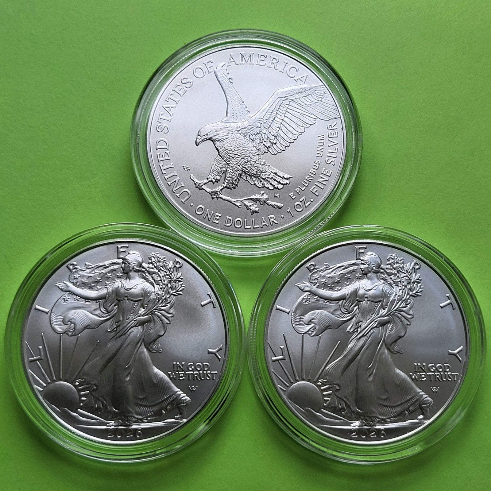 American Eagle 2026 - 3 x 1 oz zilver, Verzenden, Zilver