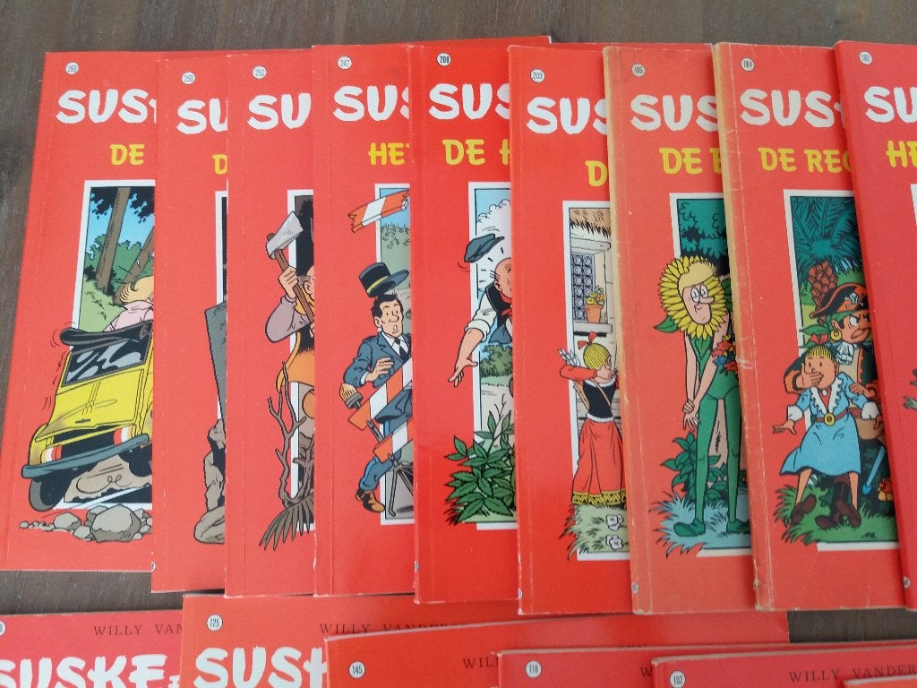 24x Suske en Wiske stripboeken - Willy Vandersteen, Boeken, Stripboeken, Gelezen, Meerdere stripboeken, Ophalen of Verzenden