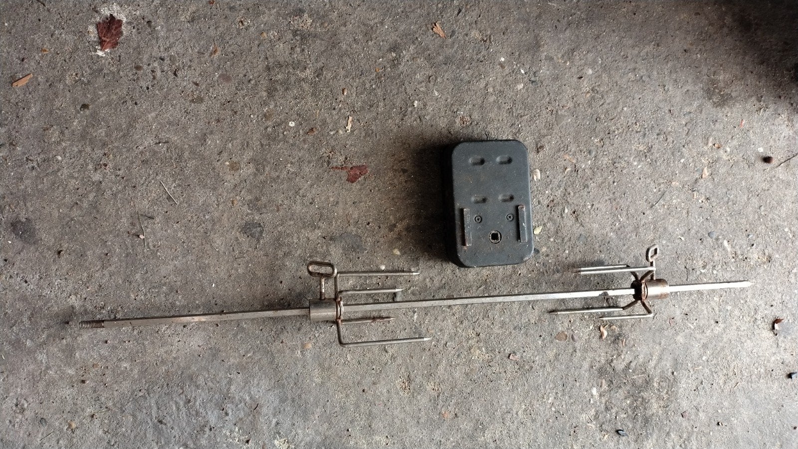 Kippenspit met motor - 80cm, Ophalen of Verzenden, Gebruikt