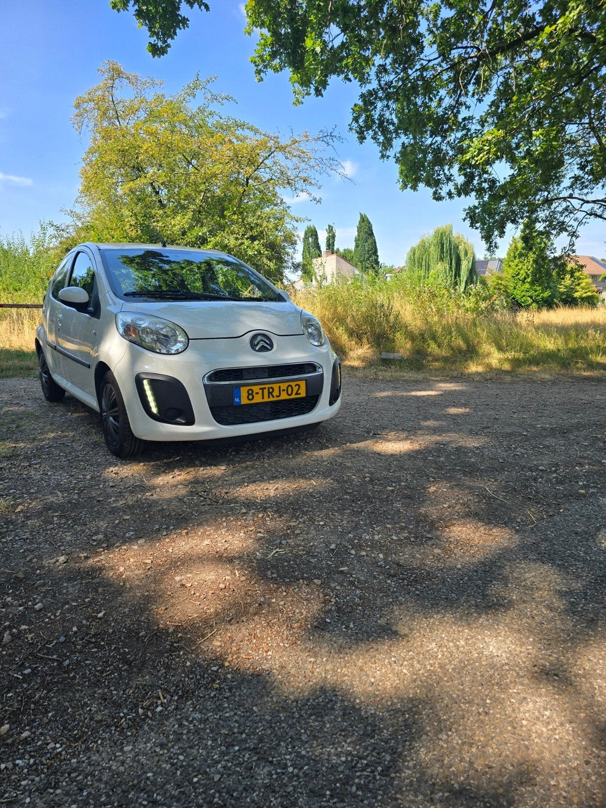 Citroën C1 1.0i 68PK 5D 2014 Wit, Auto's, Voorwielaandrijving, Euro 5, Stof, Zwart