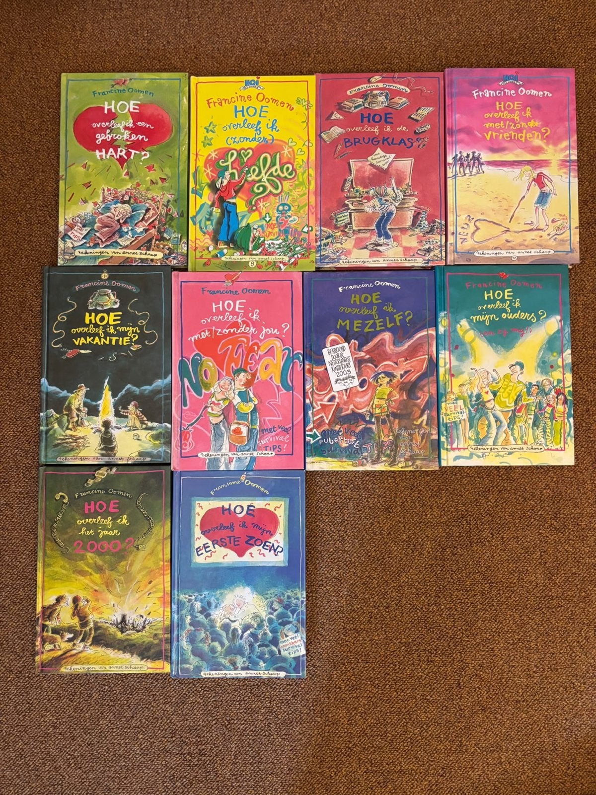 10 boeken van Francine Oomen Hoe over leef ik ….., Ophalen of Verzenden, Gelezen, Fictie