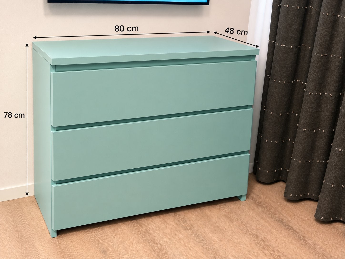 3 lade kastje, Ophalen, 50 tot 100 cm, Zo goed als nieuw, 3 of 4 laden