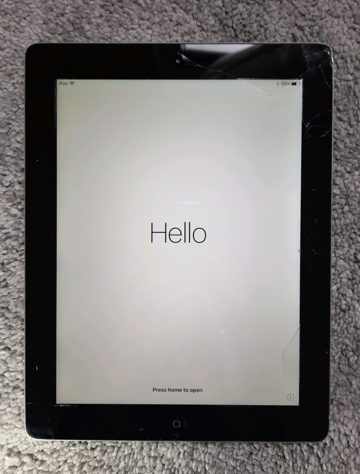 iPAD4  a1458 [ bebarst en gelocked ], Ophalen, Gebruikt