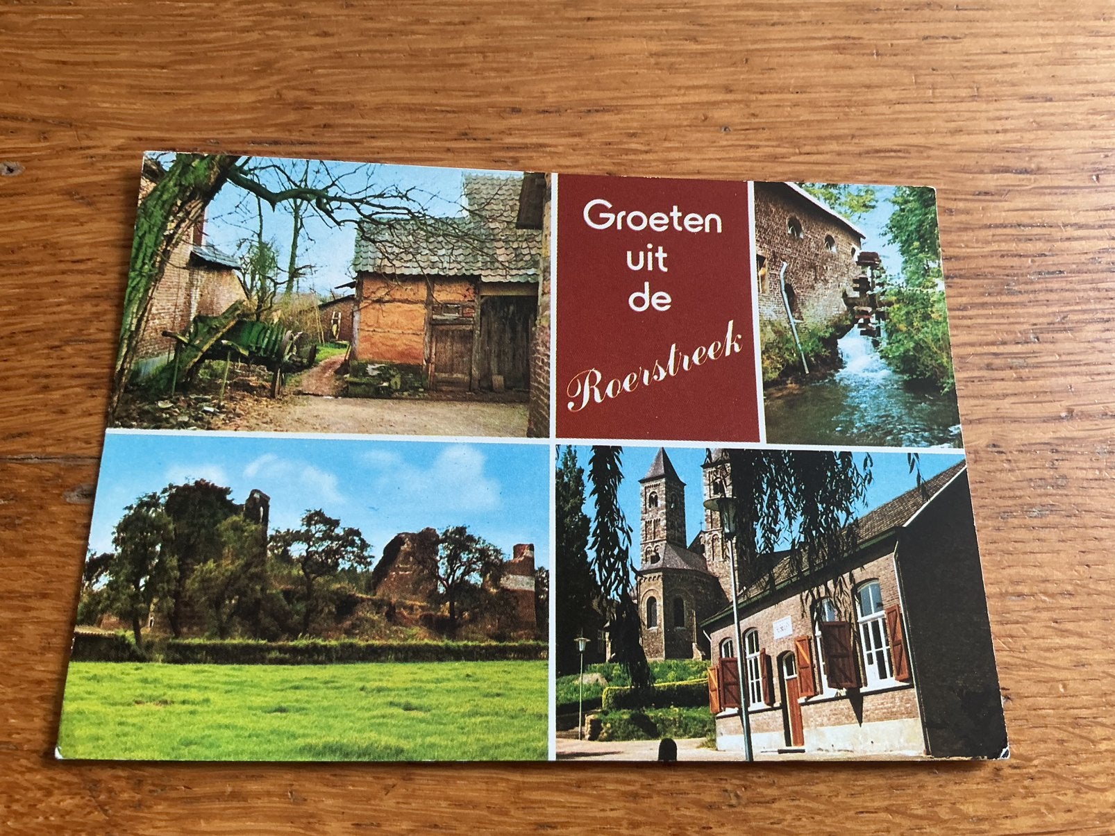 V547 Herkenbosch Vlodrop Montfort Sint Odiliënberg molen, Verzamelen, Ansichtkaarten | Nederland, Ophalen of Verzenden, Zeeland