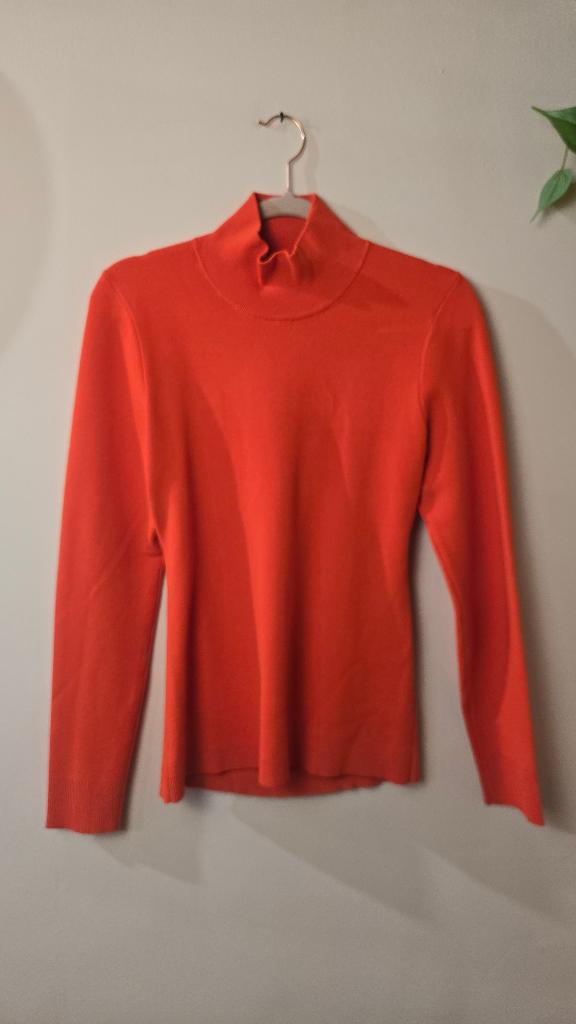 Diane von Furstenberg Open Back Coltrui Top Oranje M, Kleding | Dames, Tops, Maat 38/40 (M), Oranje, Ophalen of Verzenden, Zo goed als nieuw
