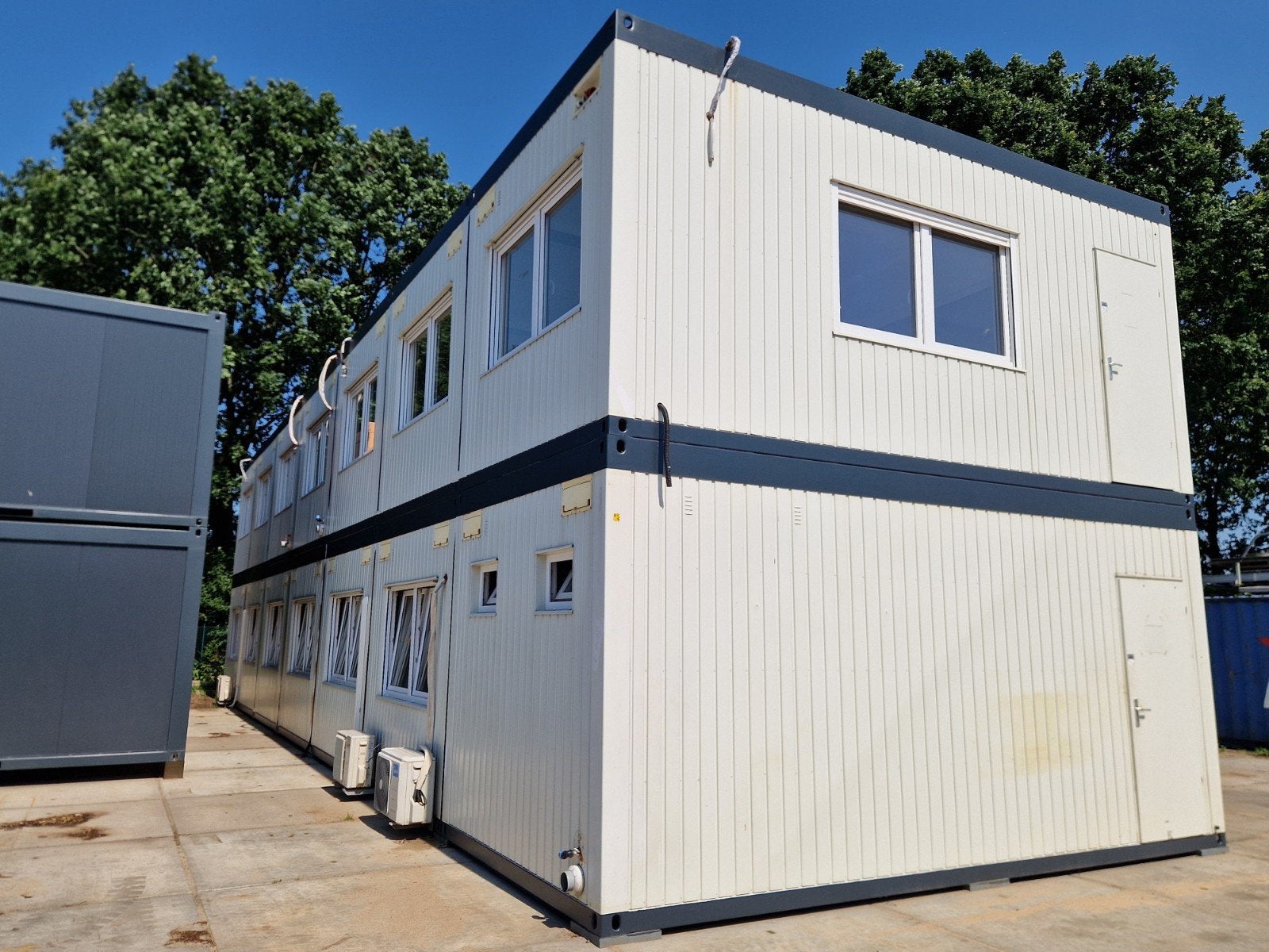 Kantoorunits / modulair gebouw / ketenpark 252m2 14 modules, Ophalen