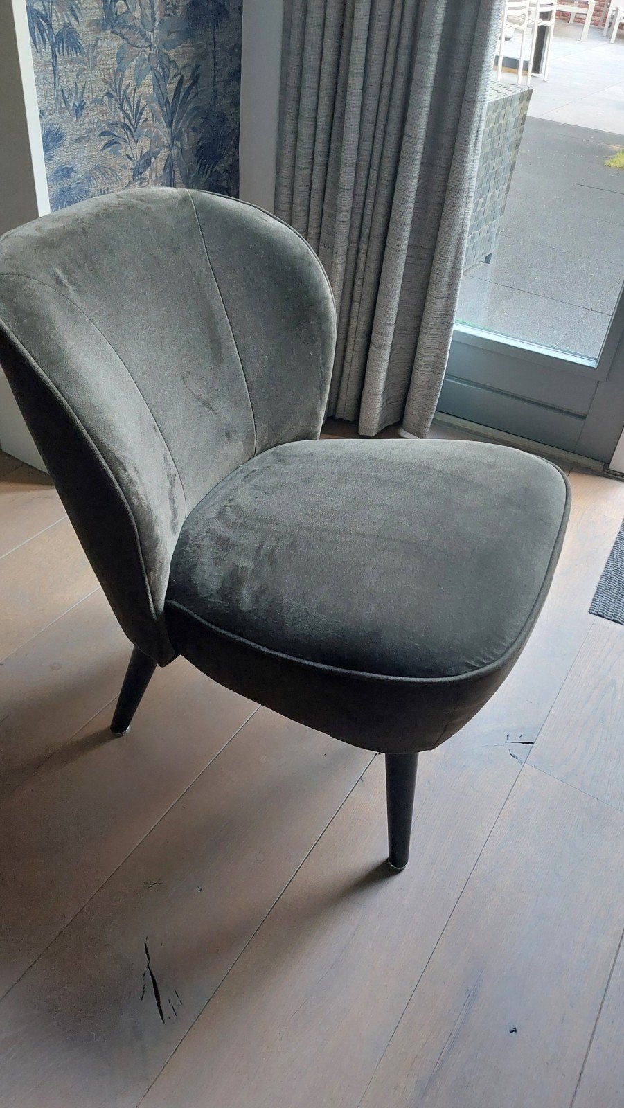 Woood fauteuil Sara van fluweel, 2 stuks,kleur Velvet, Ophalen, Twee, Overige kleuren, Modern, Elegant