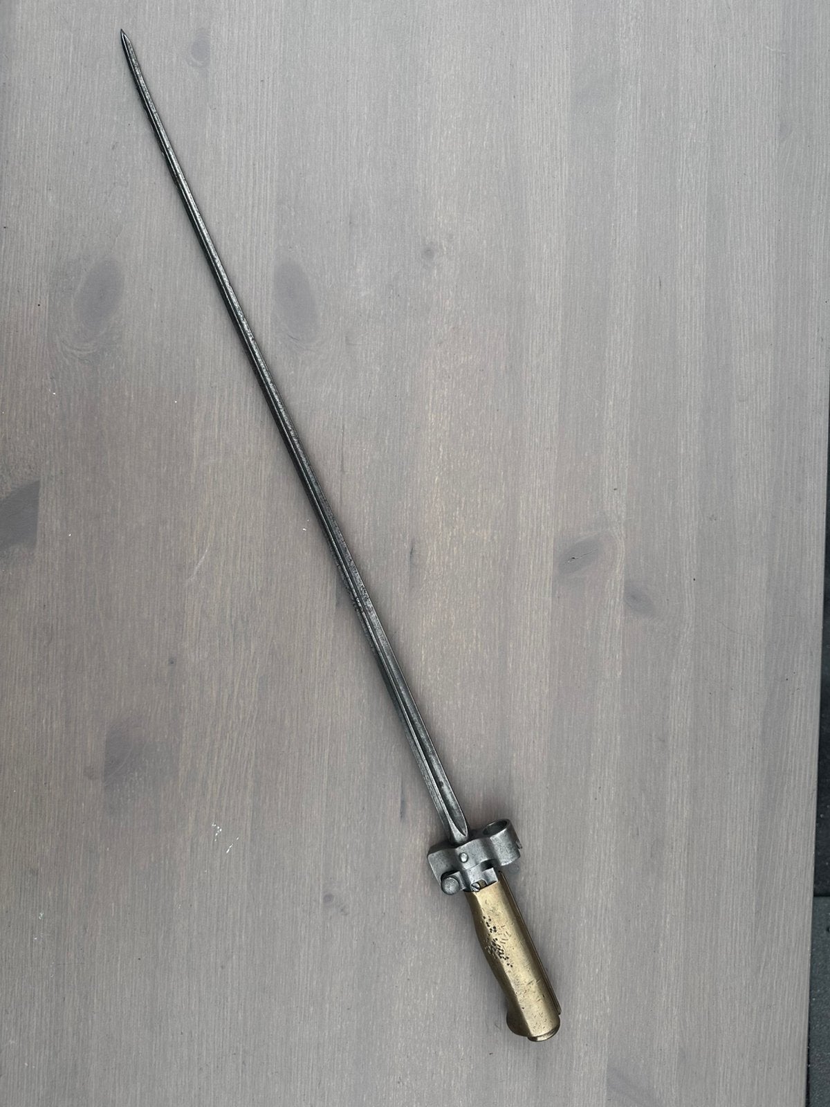 Franse Model 1886 Lebel bajonet Rosalie eerste wereldoorlog, Verzamelen, Ophalen of Verzenden, Landmacht, Overige gebieden, Mes of Dolk