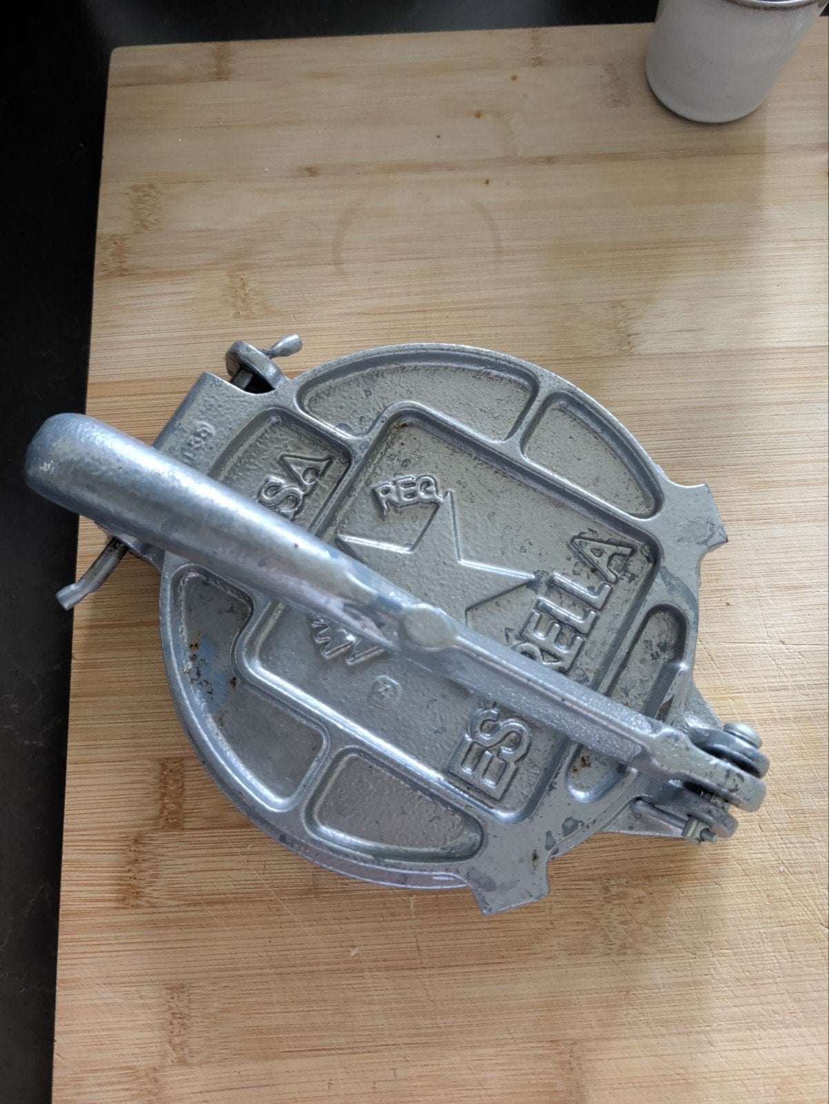 Tortilla press - Zo goed als nieuw, Ophalen, Overige typen, Zilver, Zo goed als nieuw