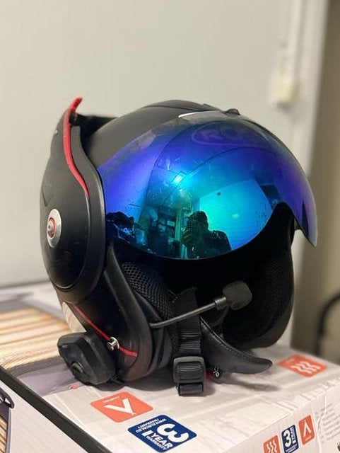 Boxer Helm R09 Carbon Met Cardo - Beste Prijs, Motoren, Ophalen of Verzenden, Tweedehands, Heren