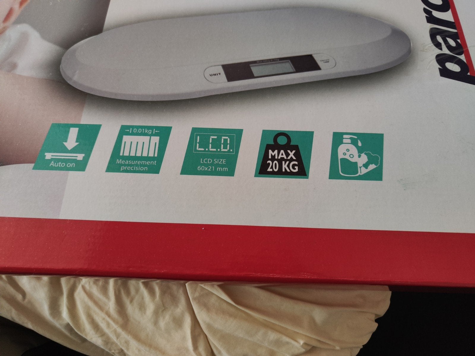 Digitale babyweegschaal met LCD-scherm en auto-aan, Witgoed en Apparatuur, Weegschalen, Ophalen