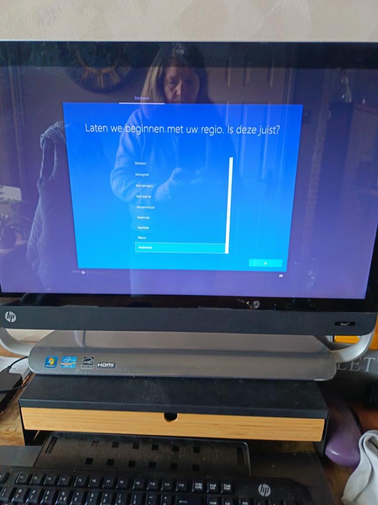 HP all in one, Computers en Software, Desktop Pc's, Ophalen, Gebruikt