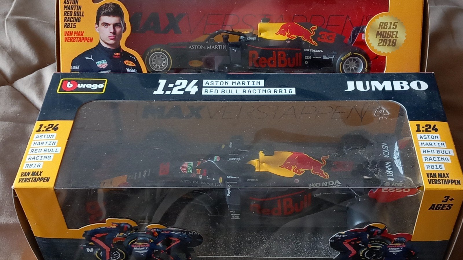 Max Verstappen Red Bull Racing RB15 & RB16 modelauto's, Overige merken, Auto, 1:32 tot 1:50, Nieuw