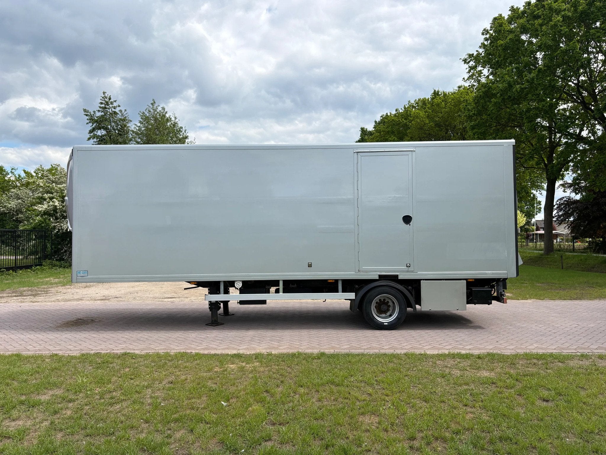 van den Oever 800-1D/225 LZC Be oplegger 8 TON met laadklep, Auto's, Overige brandstoffen, Origineel Nederlands, Bedrijf, Zilver of Grijs