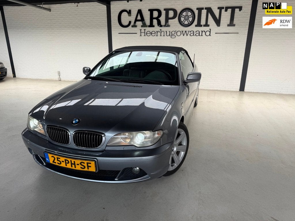 BMW 3-serie Cabrio 330Ci Executive Automaat Orig NL 2004 Fac, Automaat, Gebruikt, Zwart, 1595 kg