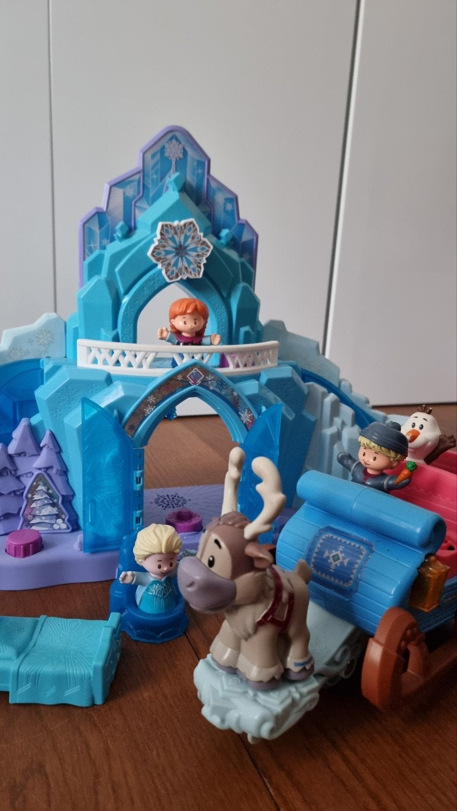 Disney Frozen Little People Kasteel en Sleetje met Figuren, Ophalen, Zo goed als nieuw, Meisje