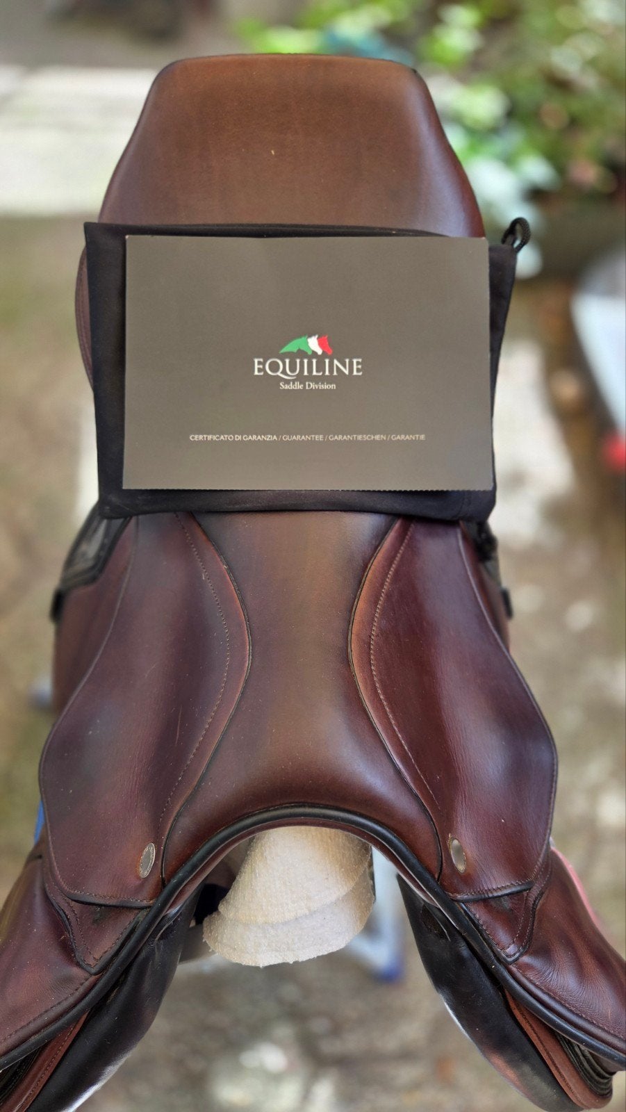 Premium Equiline Leather Saddle 17", Dieren en Toebehoren, Ophalen of Verzenden, Springen