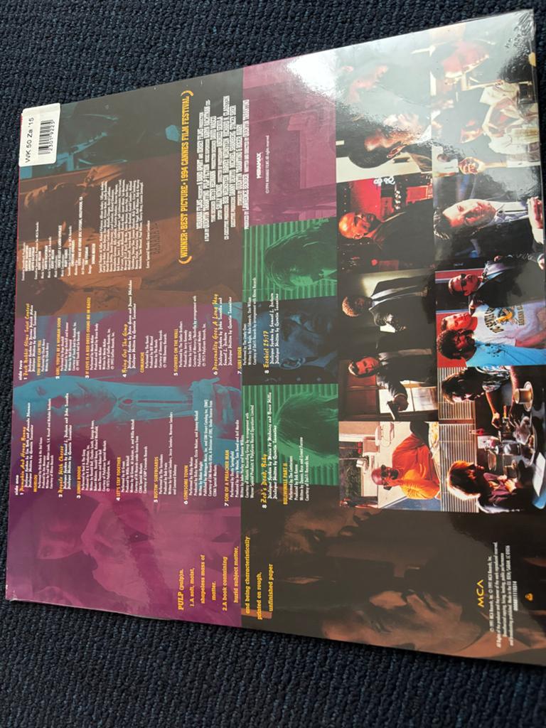 Pulp Fiction Soundtrack Vinyl LP - Quentin Tarantino, 1990 - 1999, Geseald, Ophalen of Verzenden, 12 inch