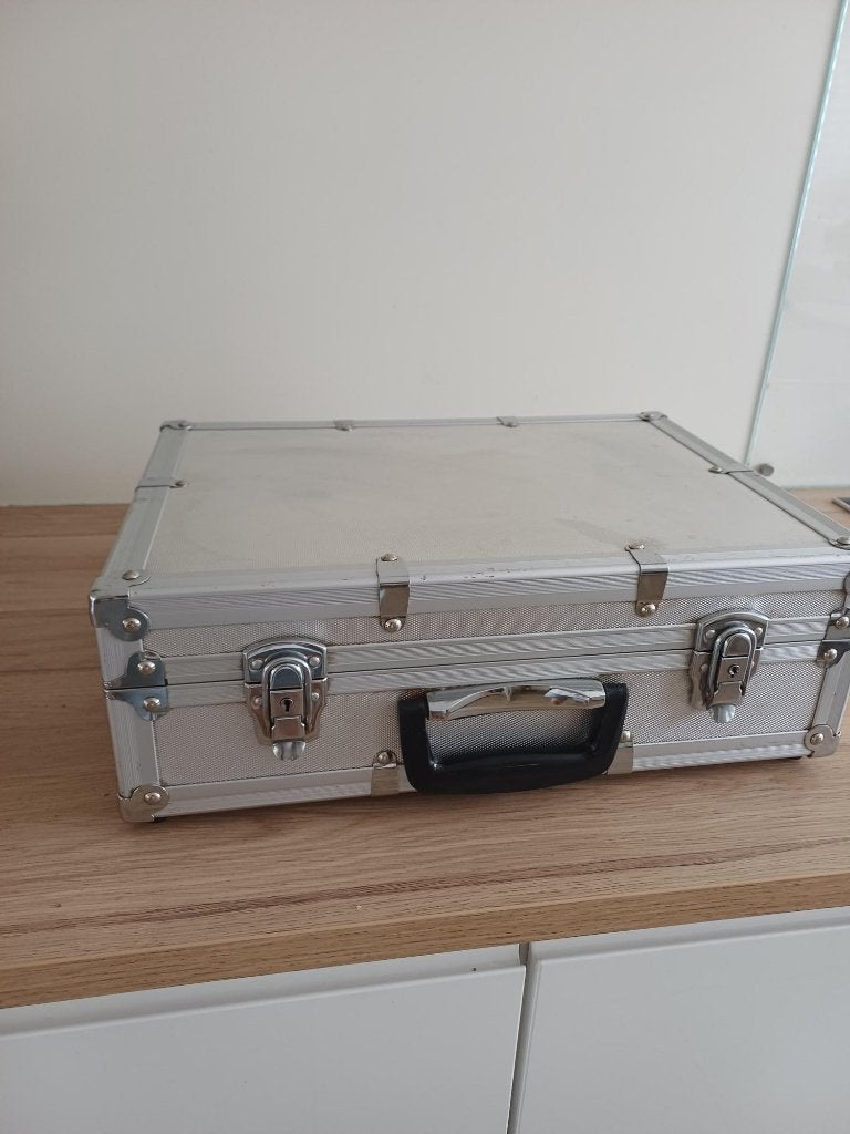 Aluminium koffer, 46x34x16 cm t.e.a.b., Sieraden, Tassen en Uiterlijk, Koffers, Ophalen, Gebruikt, Slot, Minder dan 50 cm