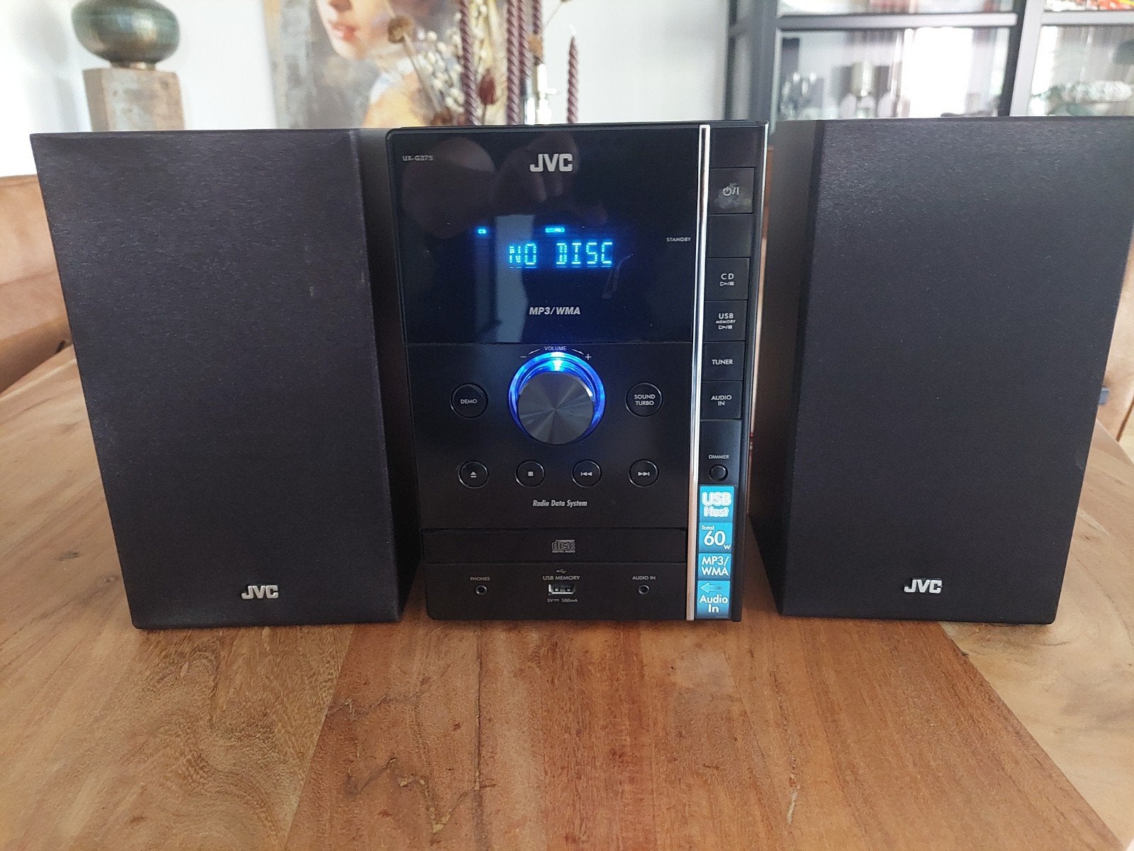 JVC Micro hifi set met defect, zie omschrijving, Audio, Tv en Foto, Stereo-sets, Ophalen, Gebruikt, JVC