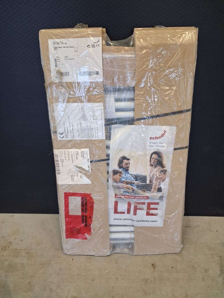 Zehnder Zeno badkamerradiator 788x500 mm – 377W – RAL 9016, Ophalen, Zehnder Group Nederland B.V. Postbus 621 8000 AP Zwolle Nederland