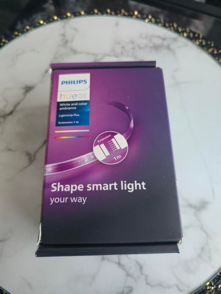 Philips Hue Lightstrip Plus 1m Extensie - Nieuw, Huis en Inrichting, Ophalen of Verzenden, Nieuw