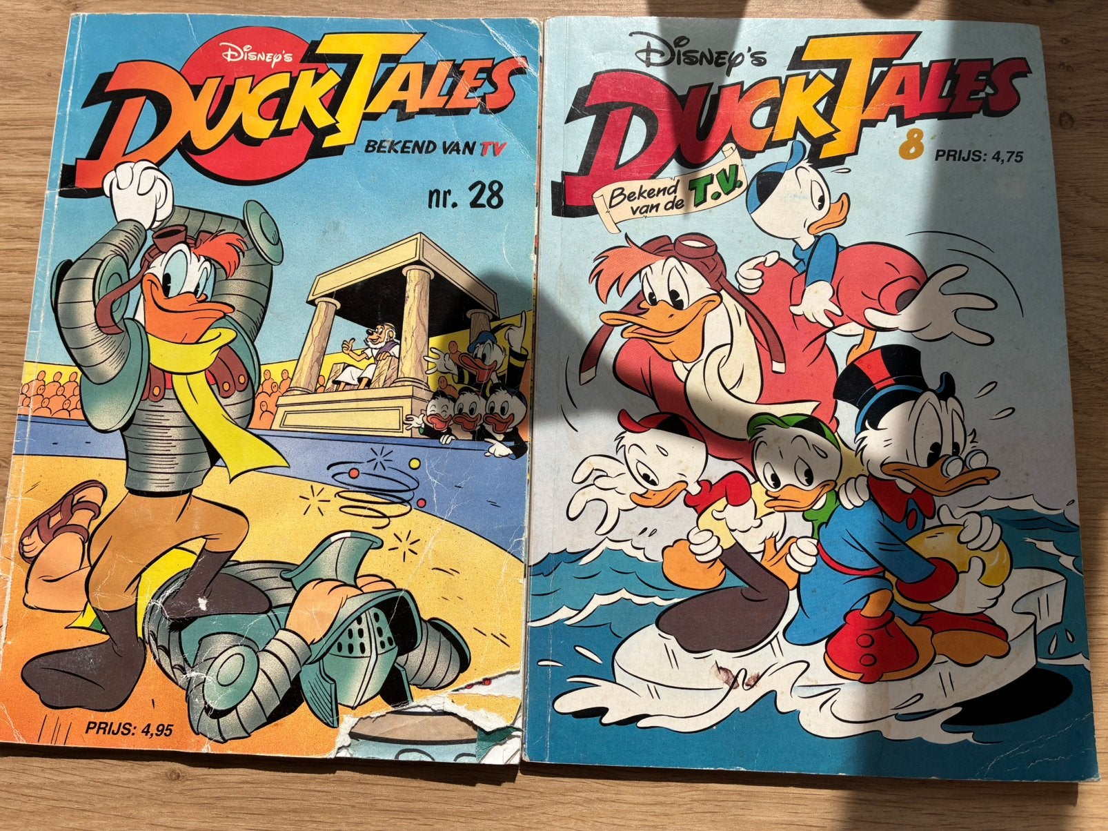 Vintage strips Ducktales, Meerdere stripboeken, Ophalen of Verzenden, Gelezen