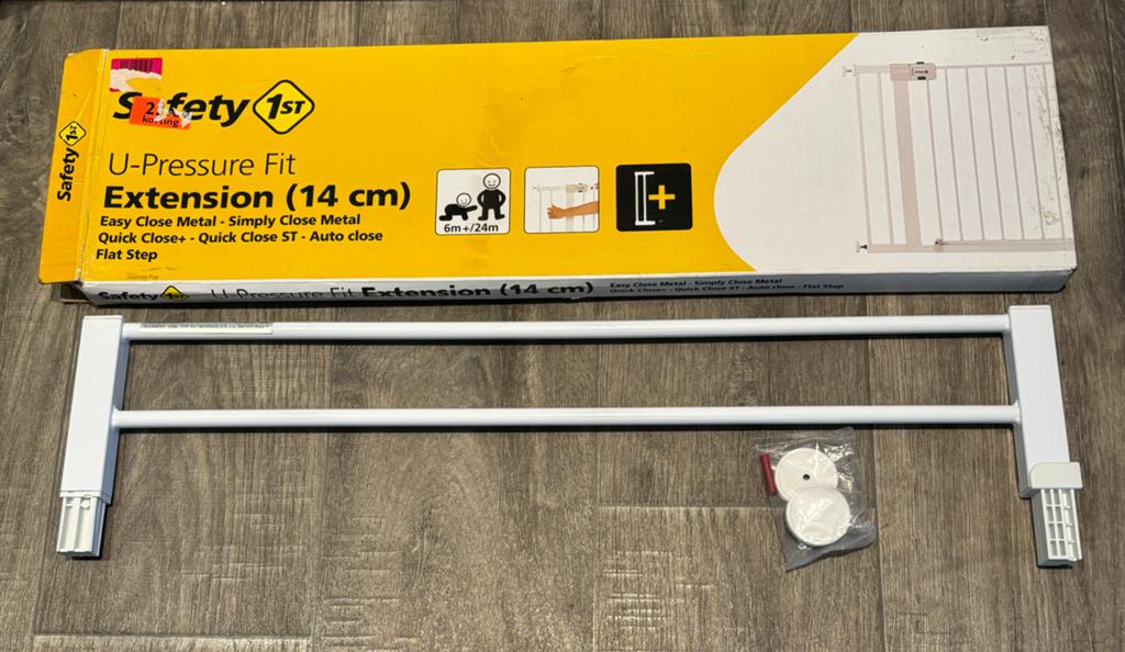 Safety 1st U-Pressure Fit Verlengstuk 14 cm, Overige typen, Nieuw, Ophalen of Verzenden, Metaal of IJzer