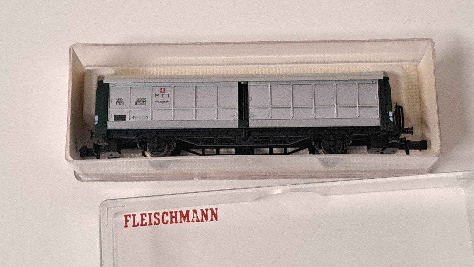 Fleischmann schuifwandwagen PTT, art. 8336, Gelijkstroom, Fleischmann, Wagon, Ophalen of Verzenden