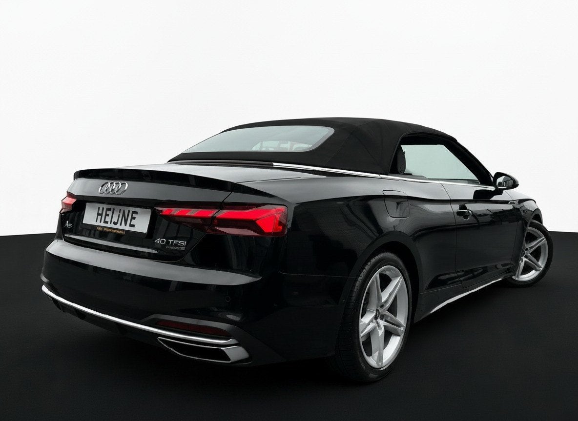 Audi A5 Cabriolet 40 TFSI 204PK S-TRONIC QUATTRO ADVANCED ED, Automaat, Gebruikt, Zwart, 4 stoelen