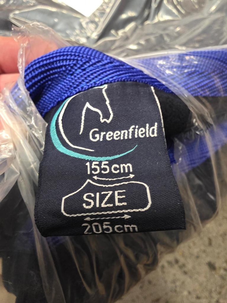Nieuwe fleece dekens voor paarden in kleur blauw/zwart, Dieren en Toebehoren, Overige merken, Nieuw, Nvt, Overige maten