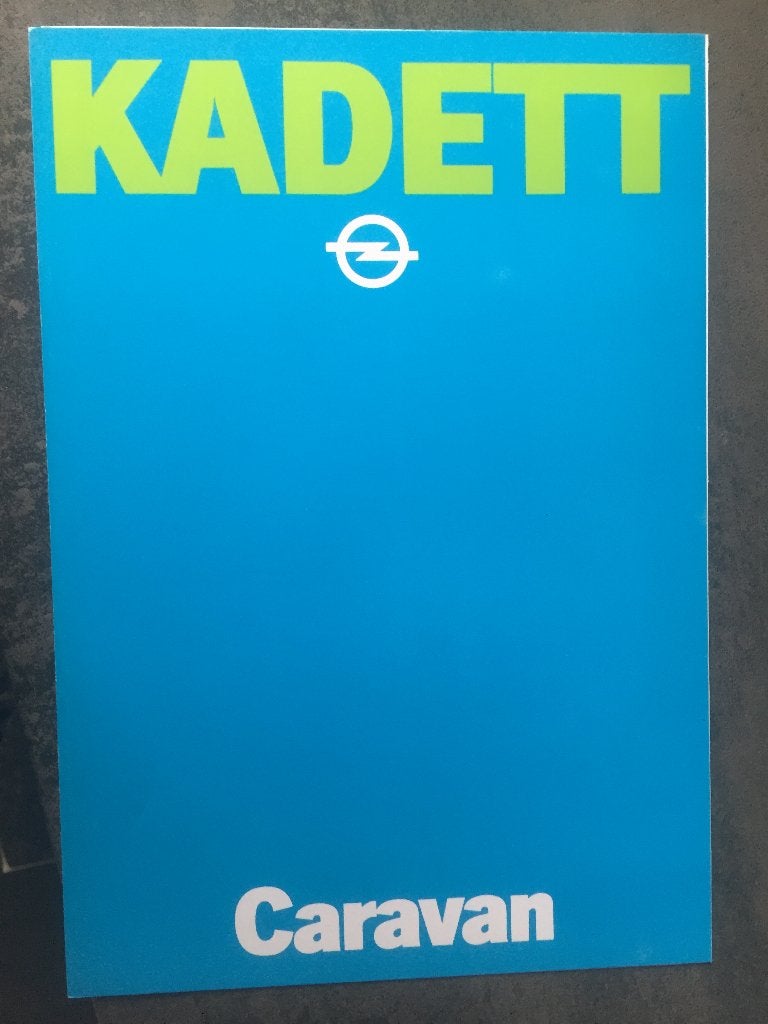 Folder van Opel Kadett Caravan, gedrukt sep. 1980, Ophalen of Verzenden, Nieuw, Opel