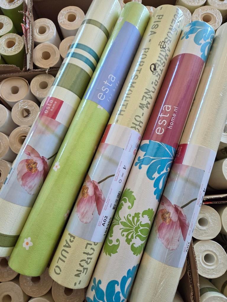 Esta Home behang - diverse patronen, Huis en Inrichting, Stoffering | Behang, Geel, Modern, Klassiek, Kinder, Bloemen, Geometrisch
