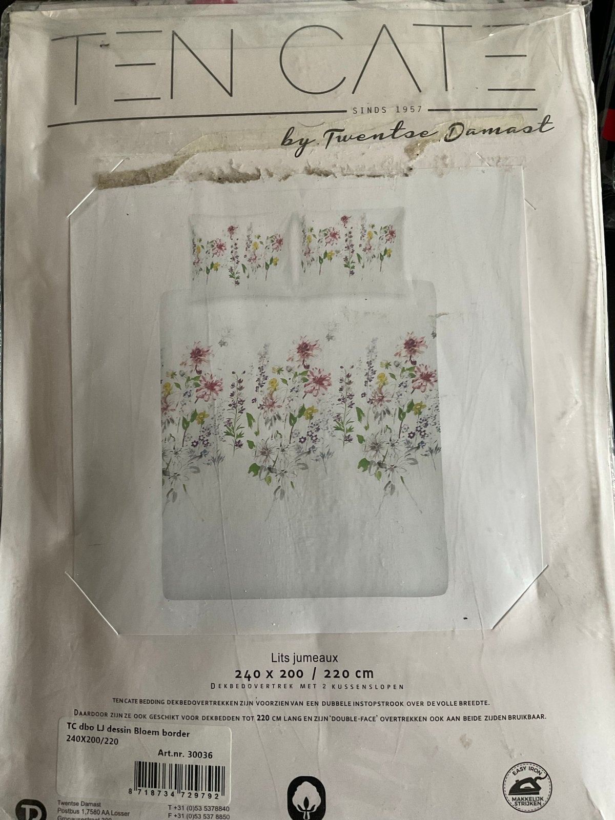 Ten Cate Dekbedovertrek Bloemenprint - Diverse Maten, Kinderen en Baby's, Kinderkamer | Beddengoed, Overige merken, Nieuw, Ophalen of Verzenden