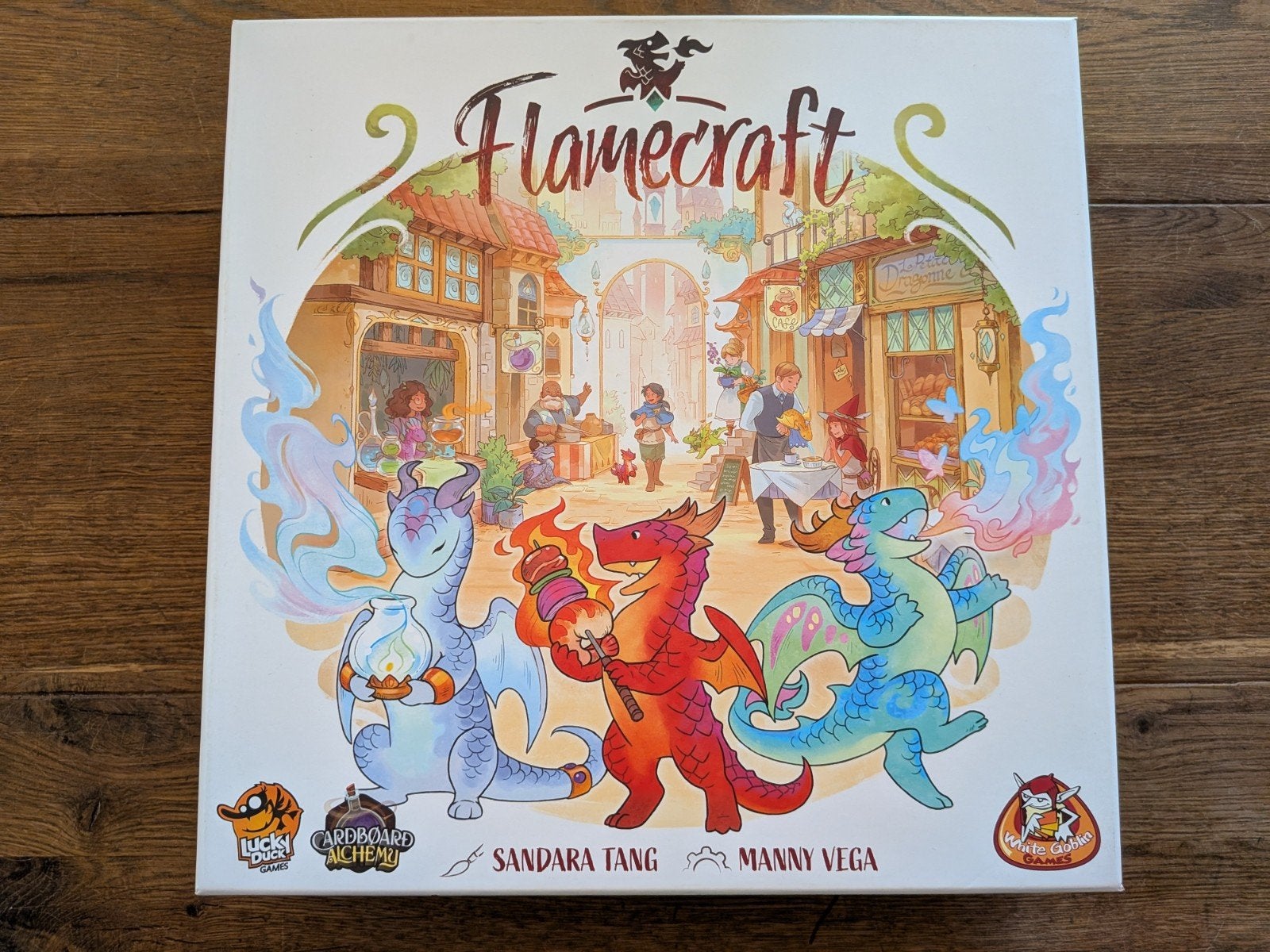 Flamecraft Bordspel - Zo goed als nieuw, Een of twee spelers, Ophalen of Verzenden, Zo goed als nieuw, White Goblin Games