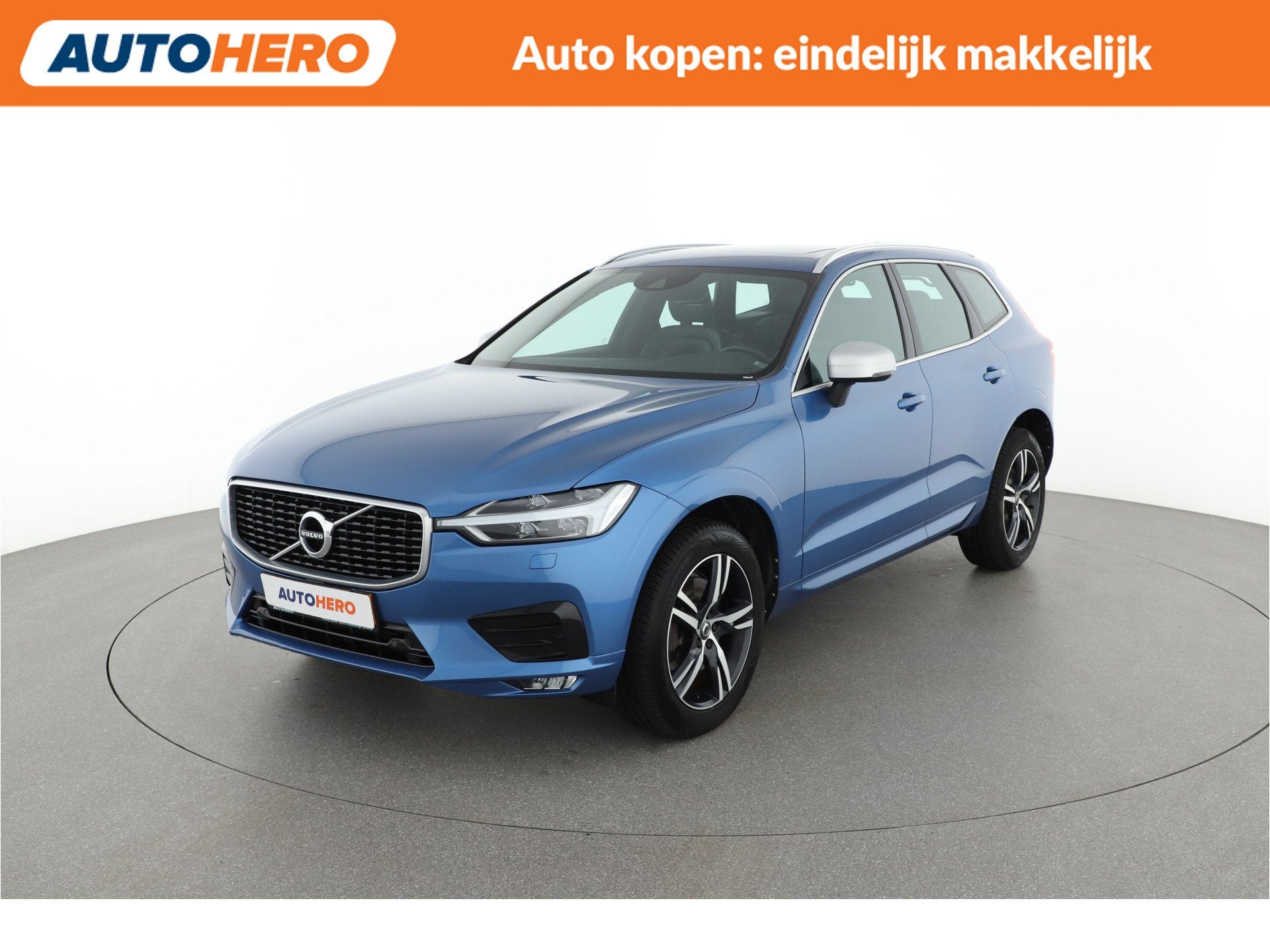 Volvo XC60 2.0 T5 R-Design | LA00422 | (bj 2018, automaat), Gebruikt, 4 cilinders, Blauw, Leder en Stof