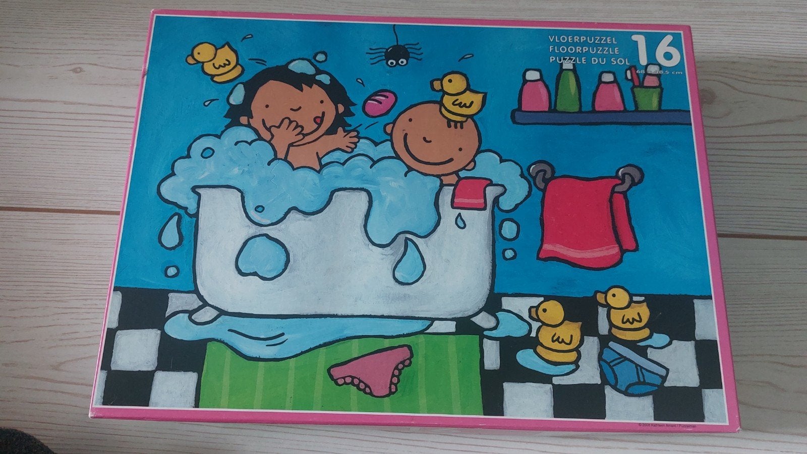 Vloerpuzzel 16 stukjes, Ophalen, 10 tot 50 stukjes, 2 tot 4 jaar