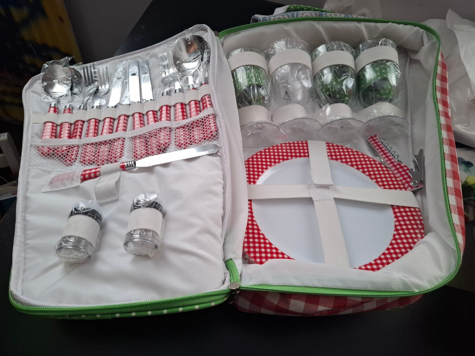 Picknicktas met servies en bestek - Nieuw, Ophalen, Nieuw