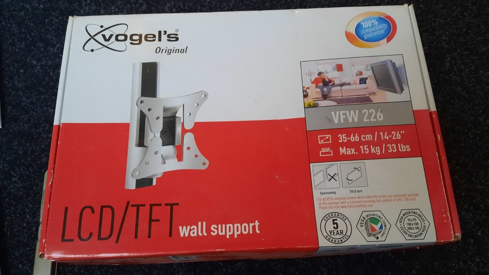 Vogel's VFW 226 TV Ophangbeugel - Nieuw in verpakking, Ophalen of Verzenden, Nieuw