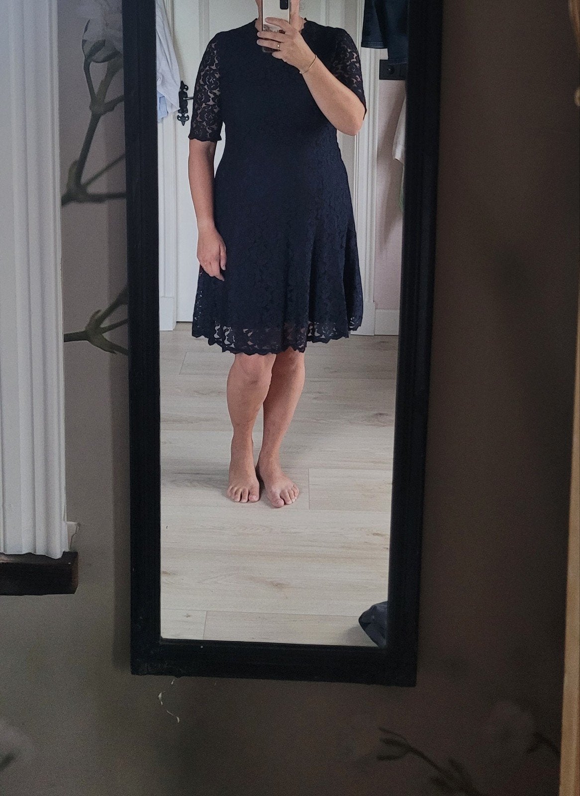 Als nieuw! prachtige kanten jurk Alice ladress la dress l xl, Maat 42/44 (L), Zo goed als nieuw, LaDress, Boven de knie