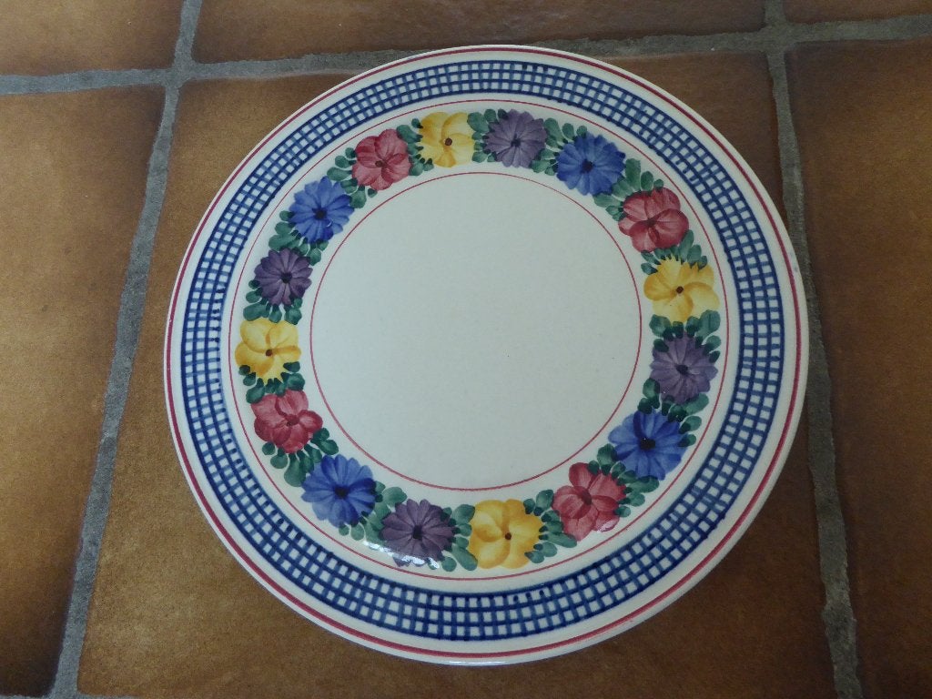 Antiek bord Goslar, Villeroy en Boch. Doorsnede 20 cm., Antiek en Kunst, Ophalen of Verzenden