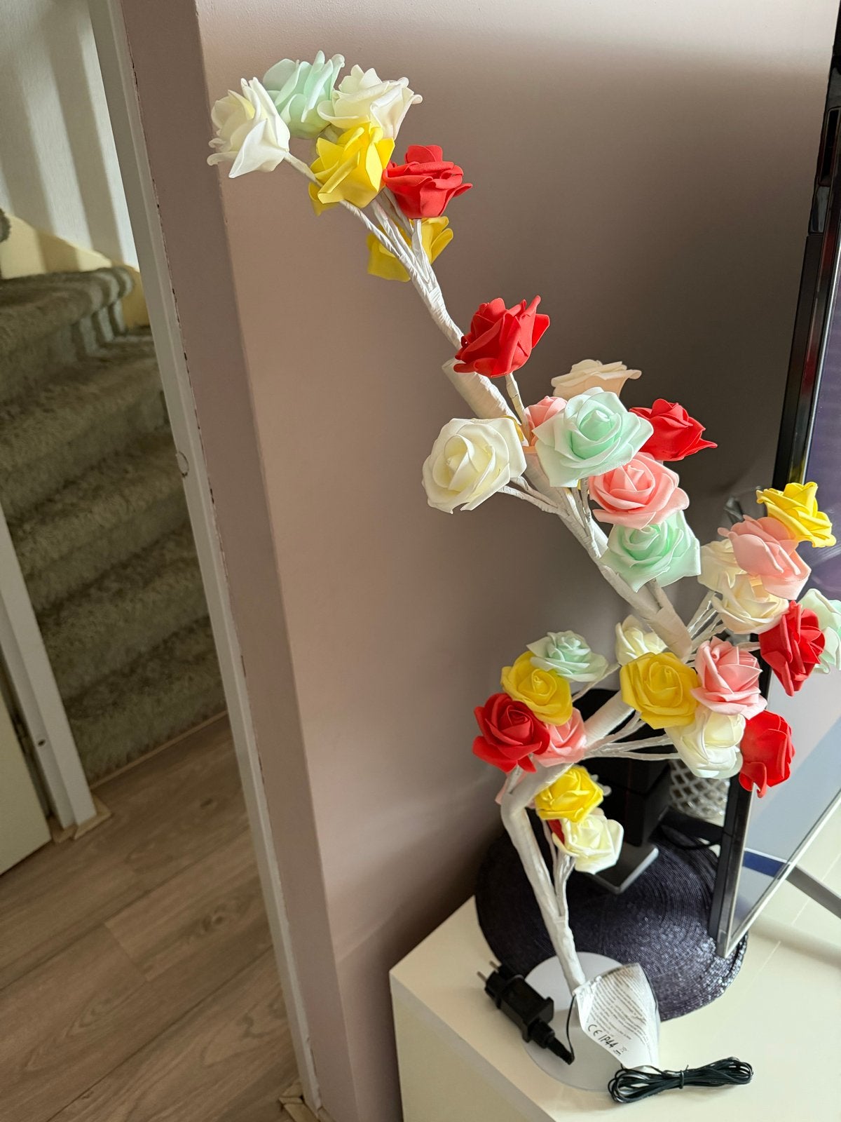 Decoratieve rozenboom LED-lamp - kerstboom Nieuw, Diversen, Kerst, Ophalen of Verzenden, Zo goed als nieuw