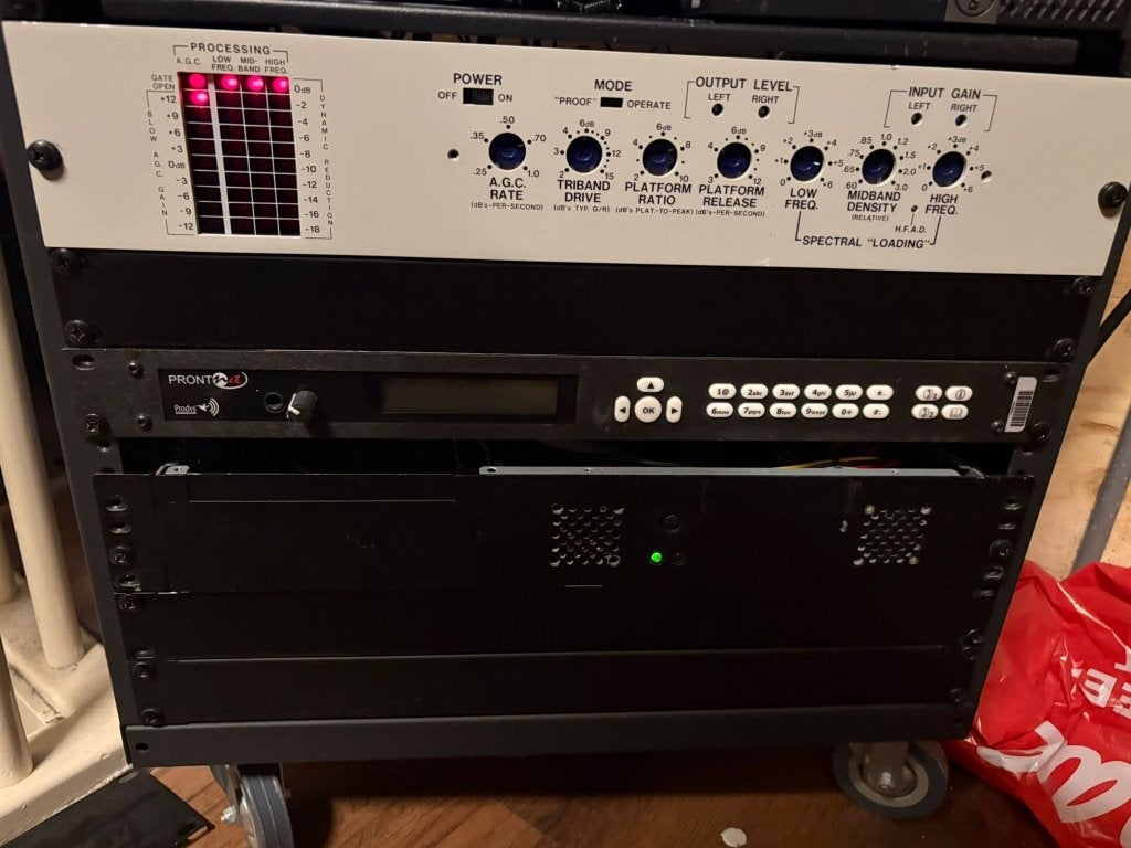 Inovonics 255 broadcast processor, Audio, Tv en Foto, Professionele Audio-, Tv- en Video-apparatuur, Ophalen of Verzenden, Gebruikt